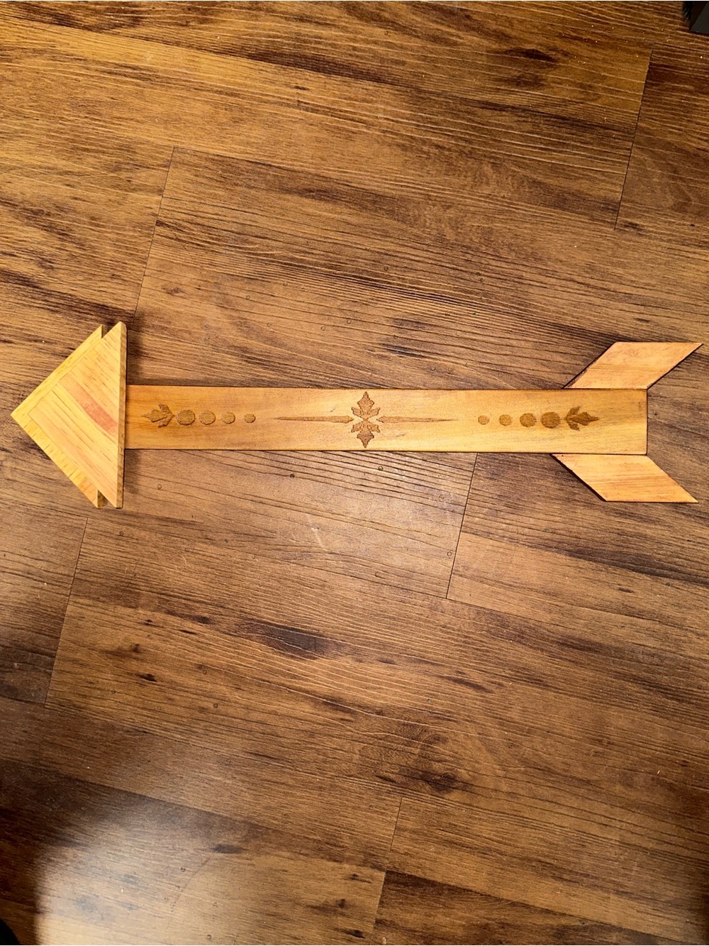 Handcrafted Wood Arrow Wall Decor - Artisan Compass & Directional Accent